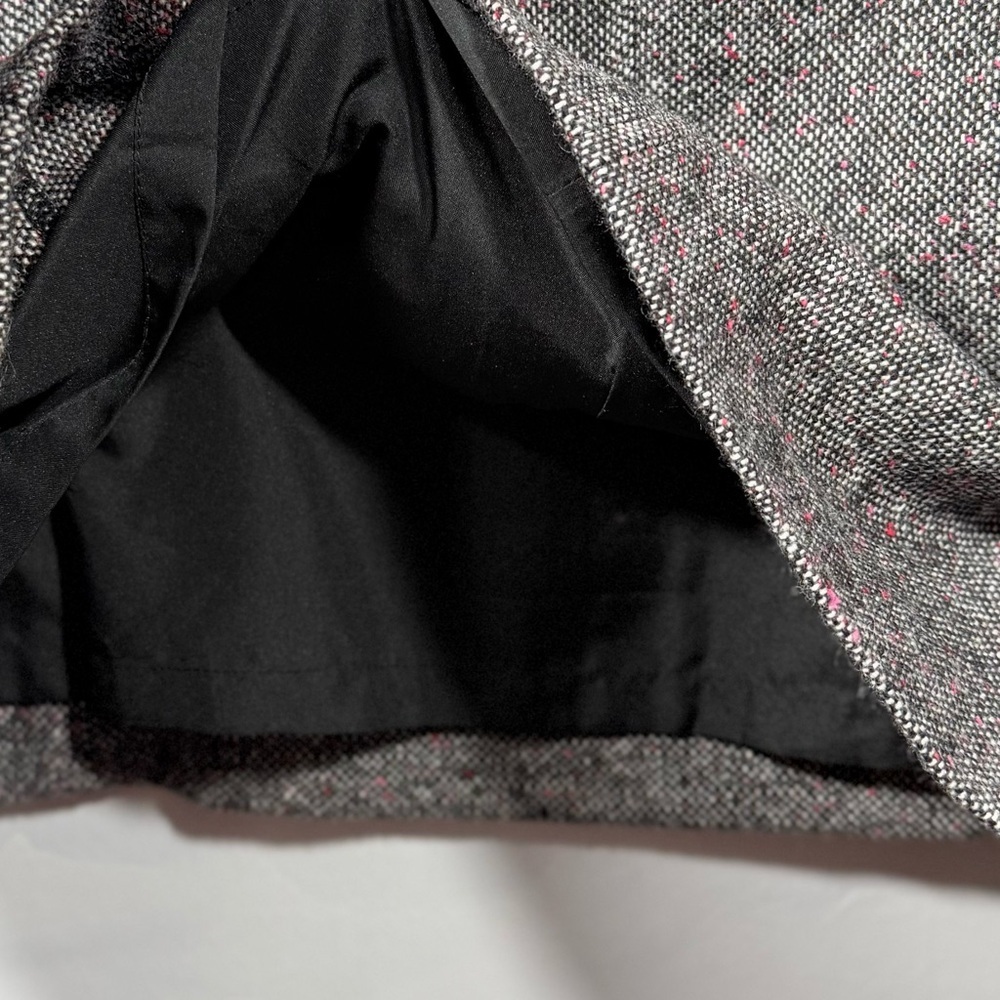 Talbots Size 6 Gray and Pink Tweed A-Line Skirt - Picture 6 of 15
